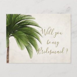 Palm zal je mijn uitnodiging zijn. briefkaart