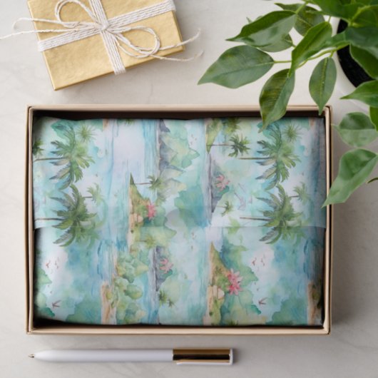 Palm zomer tissuepapier (Geschenk)