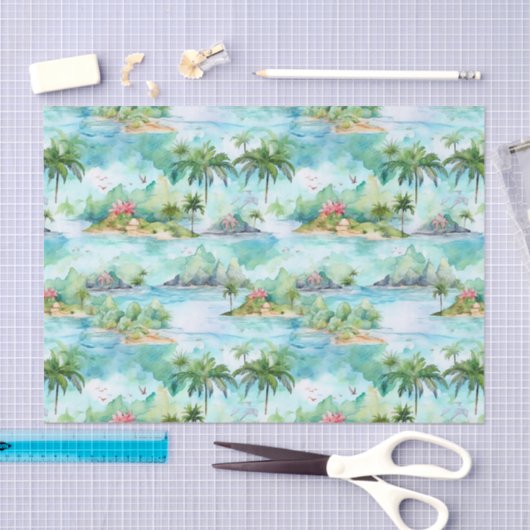 Palm zomer tissuepapier (Craft)