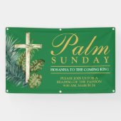 Palm zondag buiten hangen spandoek (Horizontaal)