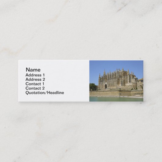 Palma Cathedral Mini Visitekaartje (Voorkant)