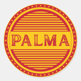 Palma City Pride Embleem – Spaanse identiteit Ronde Sticker