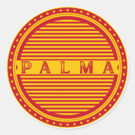 Palma City Pride Emblem – Spanish Identity Ronde Sticker