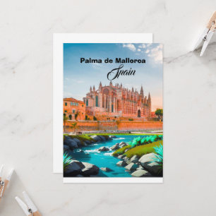 Palma de Mallorca ansichtkaart Spanje Reis Souveni Kaart