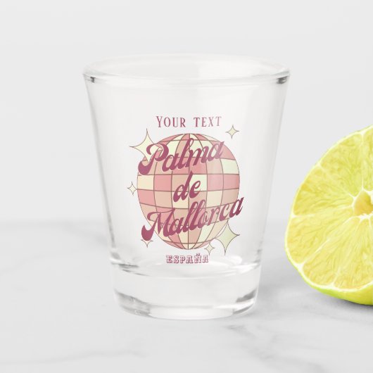 Palma de Mallorca España bar drinkware Shot Glas (Voorkant)