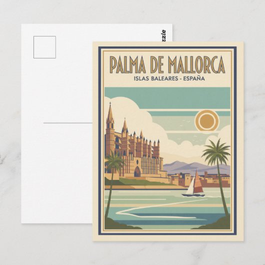  Palma de Mallorca Espana Briefkaart (Voorkant / Achterkant)