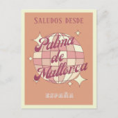 Palma de Mallorca España retro Briefkaart (Voorkant)