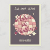 Palma de Mallorca España retro Briefkaart (Voorkant)