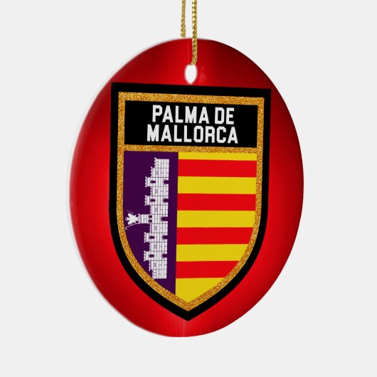 Palma de Mallorca Flag Keramisch Ornament (Rechts)