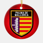 Palma de Mallorca Flag Keramisch Ornament (Voorkant)