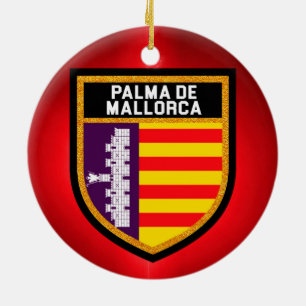 Palma de Mallorca Flag Keramisch Ornament