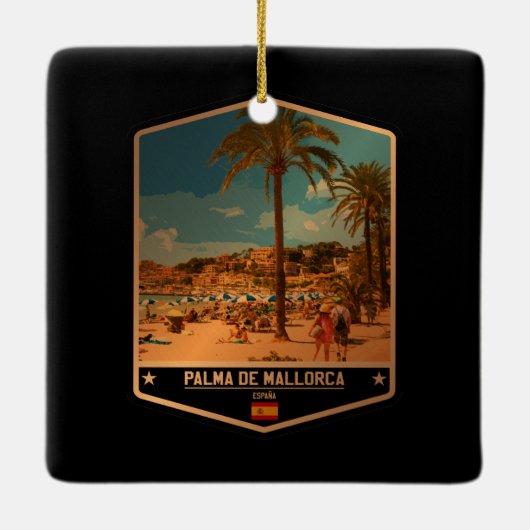 Palma de Mallorca Keramisch Ornament (Achterkant)