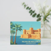 Palma de Mallorca KONINKLIJK PALEIS LA ALMUDAINA Briefkaart (Staand voorkant)