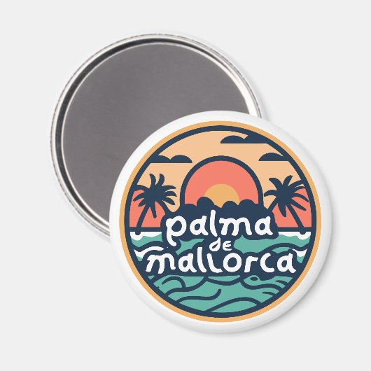 Palma de Mallorca Magneet (Voorkant / Achterkant)