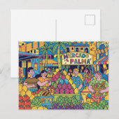 Palma de Mallorca moderne popart Briefkaart (Voorkant / Achterkant)