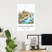 Palma De Mallorca Muurkunst Kust Reisposter Poster (Thuiskantoor)