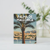 Palma de Mallorca Nostalgisch Spanje Retro Reizen Briefkaart (Staand voorkant)