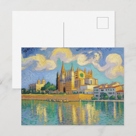 Palma de Mallorca Painting Briefkaart (Voorkant / Achterkant)