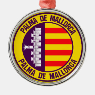 Palma de Mallorca Round Emblem Metalen Ornament