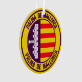 Palma de Mallorca Round Emblem Ornament (voorkant)