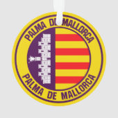 Palma de Mallorca Round Emblem Ornament (achterkant)