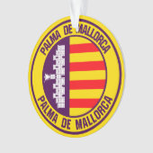 Palma de Mallorca Round Emblem Ornament (voorkant)
