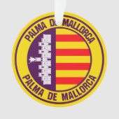 Palma de Mallorca Round Emblem Ornament (voorkant)