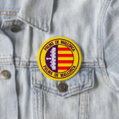 Palma de Mallorca Round Emblem Ronde Button 7,6 Cm (In situ)