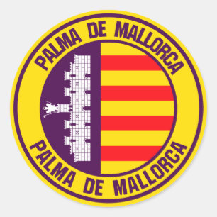 Palma de Mallorca Round Emblem Ronde Sticker