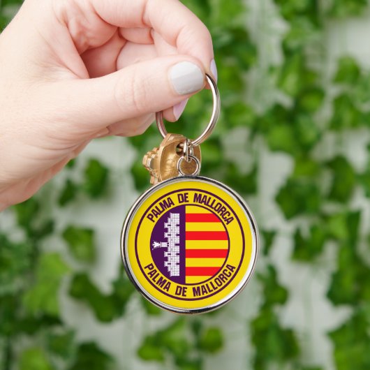 Palma de Mallorca Round Emblem Sleutelhanger (Hand)