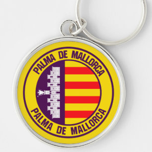 Palma de Mallorca Round Emblem Sleutelhanger