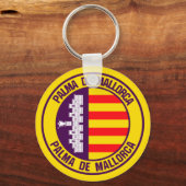 Palma de Mallorca Round Emblem Sleutelhanger (Voorkant)