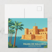 Palma de Mallorca ROYAL PALACE OF LA ALMUDAINA Briefkaart (Voorkant / Achterkant)
