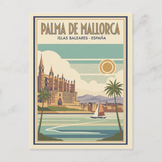 Palma de Mallorca Spanje Briefkaart (Voorkant)