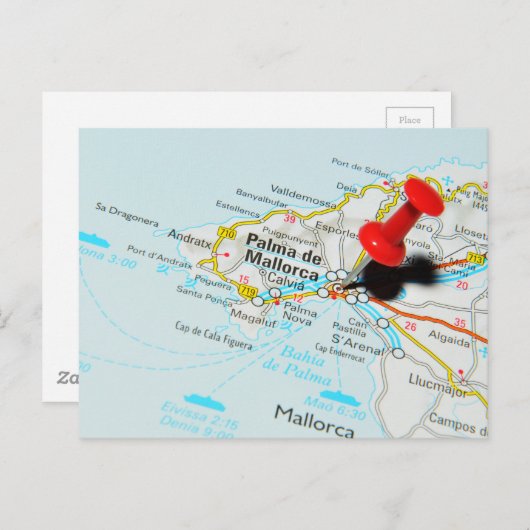 Palma de Mallorca, Spanje Briefkaart (Voorkant / Achterkant)