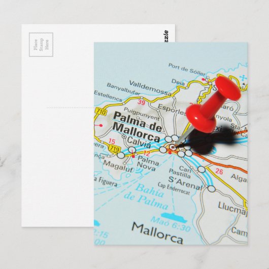 Palma de Mallorca, Spanje Briefkaart (Voorkant / Achterkant)