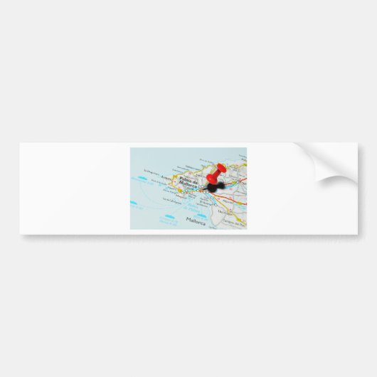 Palma de Mallorca, Spanje Bumpersticker (Voorkant)