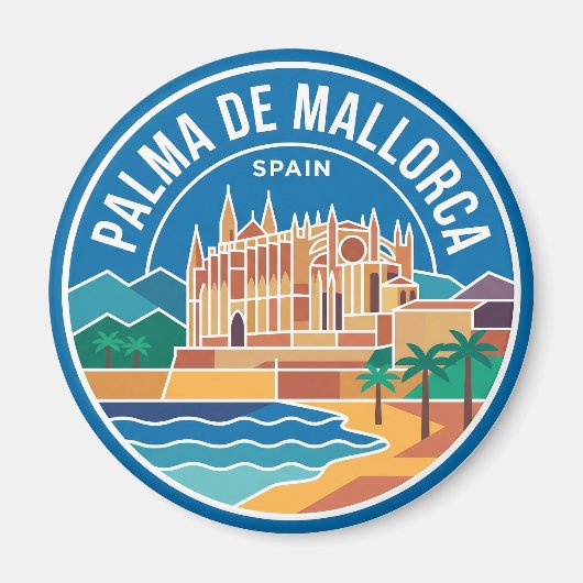 Palma de Mallorca Spanje Magneet (Voorkant)