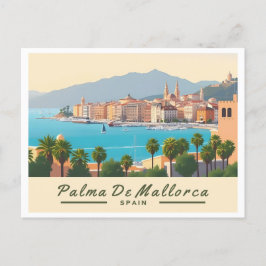 Palma de Mallorca Spanje Pastelreizen Briefkaart