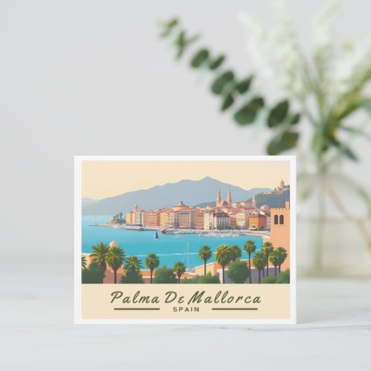 Palma de Mallorca Spanje Pastelreizen Briefkaart (Staand voorkant)