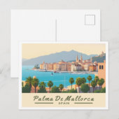 Palma de Mallorca Spanje Pastelreizen Briefkaart (Voorkant / Achterkant)