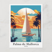Palma de Mallorca Spanje Reisillustratie Briefkaart (Voorkant)