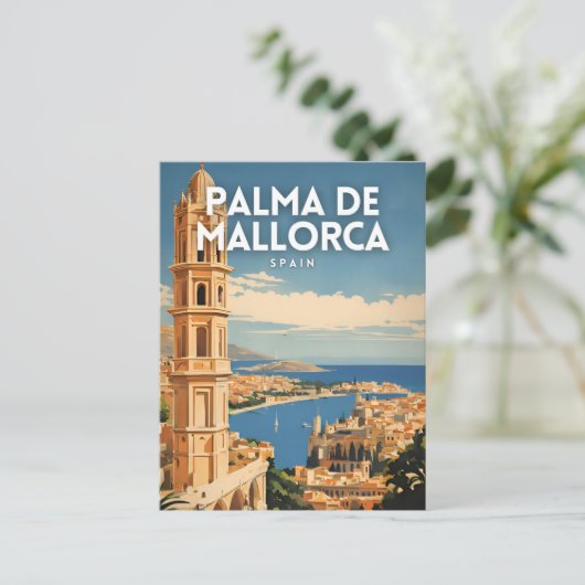 Palma de Mallorca Spanje Reizen Briefkaart (Staand voorkant)