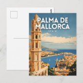 Palma de Mallorca Spanje Reizen Briefkaart (Voorkant / Achterkant)