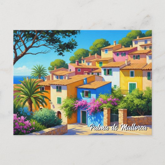 Palma de Mallorca Spanje Reizen Briefkaart (Voorkant)
