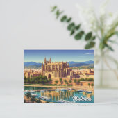 Palma de Mallorca Spanje Reizen Briefkaart (Staand voorkant)