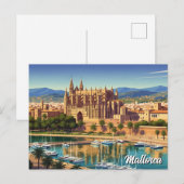 Palma de Mallorca Spanje Reizen Briefkaart (Voorkant / Achterkant)