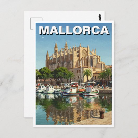 Palma de Mallorca Spanje Reizen Briefkaart (Voorkant / Achterkant)