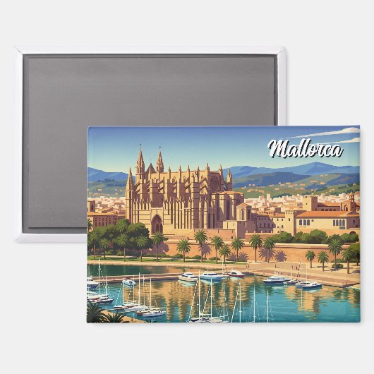 Palma de Mallorca Spanje Reizen Magneet (Voorkant / Achterkant)
