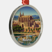 Palma de Mallorca Spanje Reizen Metalen Ornament (Rechts)